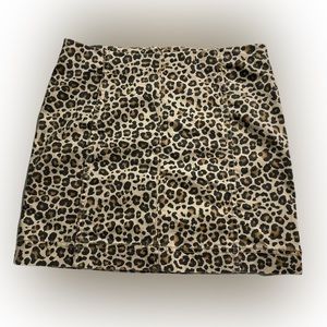 Cheetah Print Mini Skirt